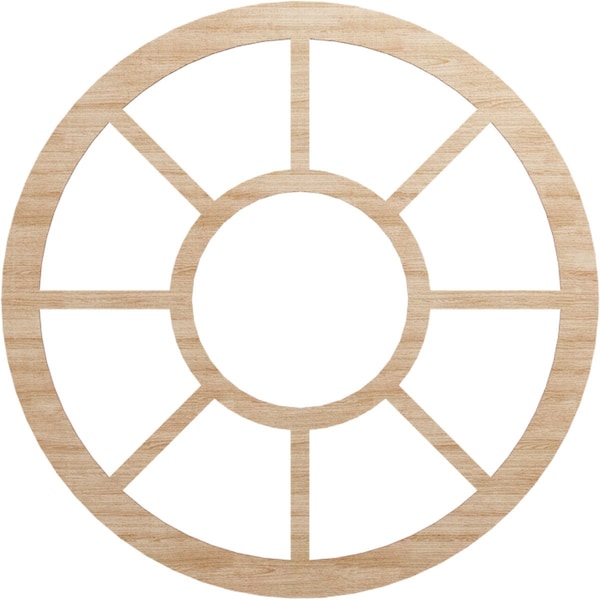 Ekena Millwork Grace Wood Fretwork Pierced Ceiling Medallion, Alder, 38"OD x 13 3/4"ID x 1/4"T CMWP38X0250GRAL - main